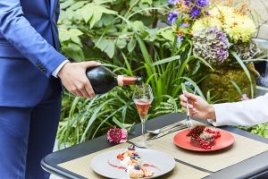 Restaurant Blossom, côté jardin
